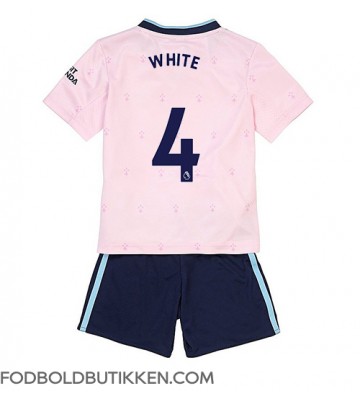Arsenal Benjamin White #4 Tredjetrøje Børn 2022-23 Kortærmet (+ Korte bukser)
